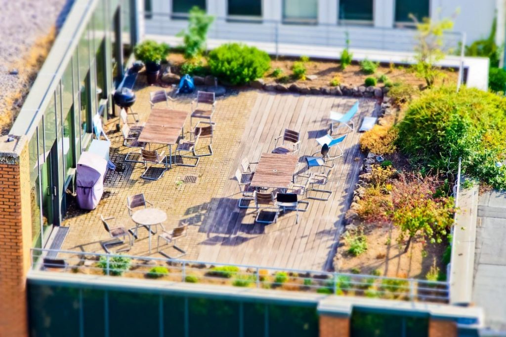 aménagement d'une terrasse toiture