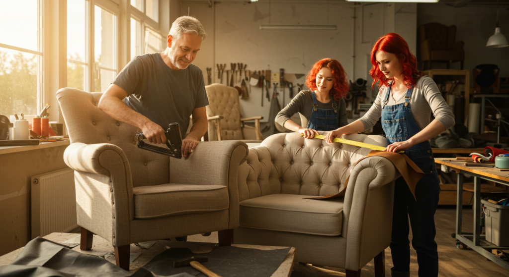 Réfection de fauteuils et canapés