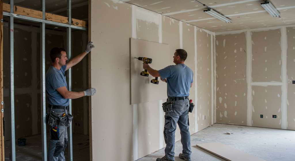 Pose de plaques de plâtre : techniques pour une installation réussie