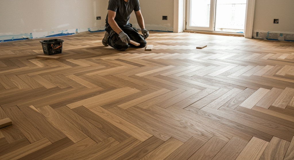 Pose de parquet