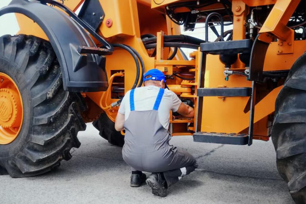 Entretien de machines de travaux publics